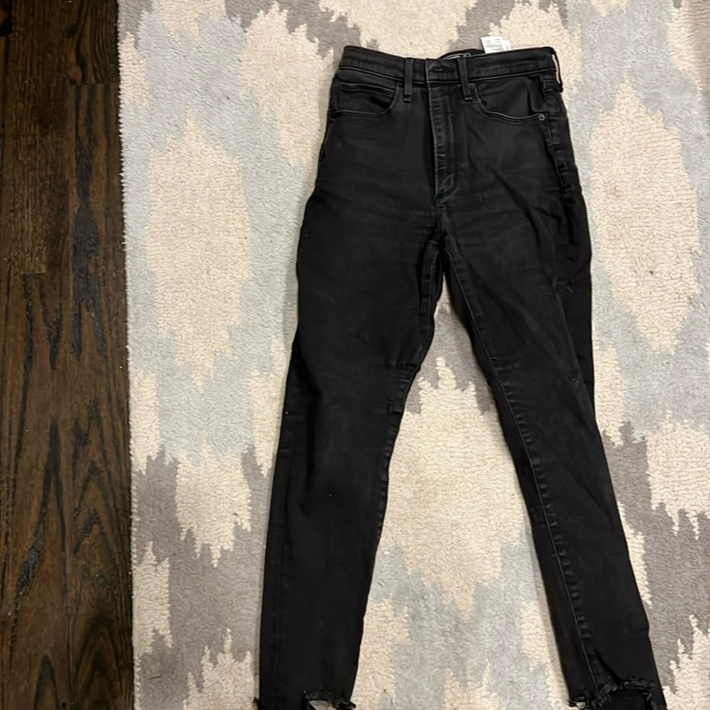Abercrombie ultra high rise super skinny jeans